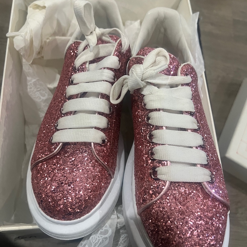 Pink Glitter Sneakers